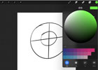怎么在 Procreate 中画一个完美的圆圈？